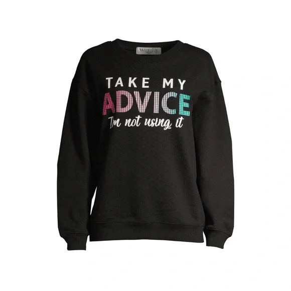Take My Advice Junior Sweatshirt NWOT - Picture 6 of 7